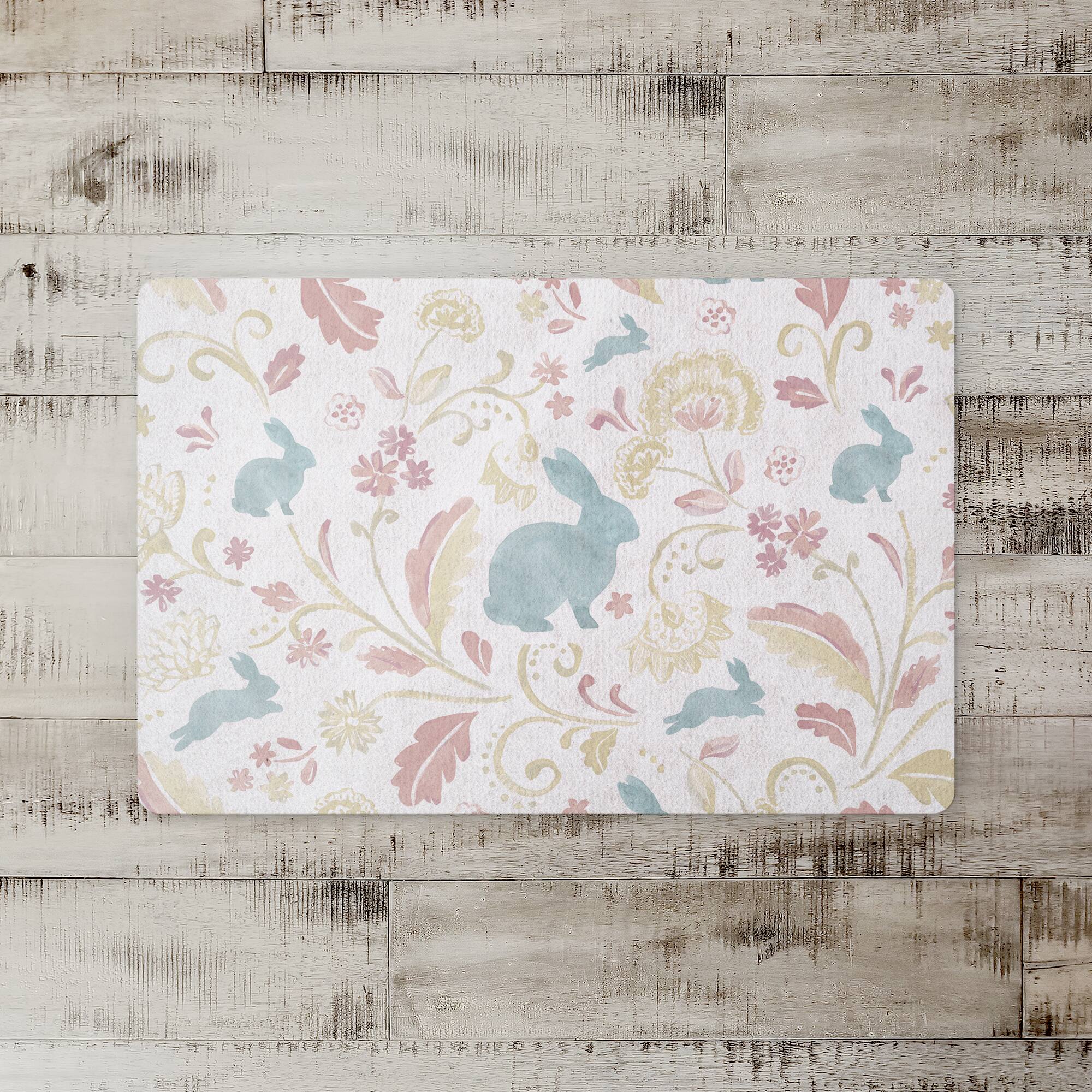 Paisley Bunny 18" x 27" Floor Mat